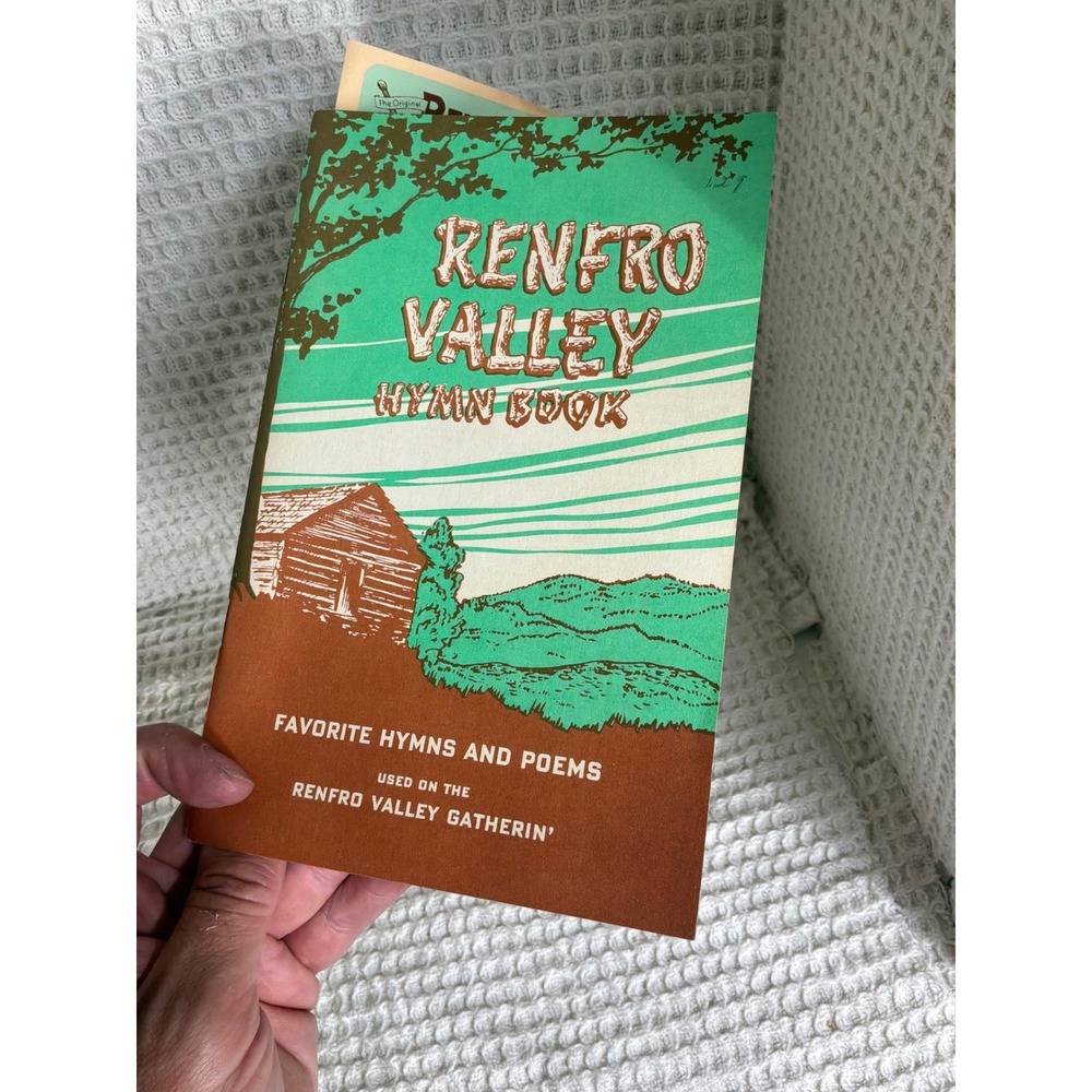 Vintage‎ Unisex Renfro Valley Hymn Book Songbook OS Green Brown